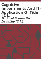 Cognitive_impairments_and_the_application_of_Title_I_of_the_Americans_with_Disabilities_Act