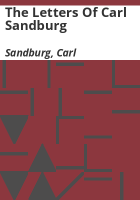 The_letters_of_Carl_Sandburg